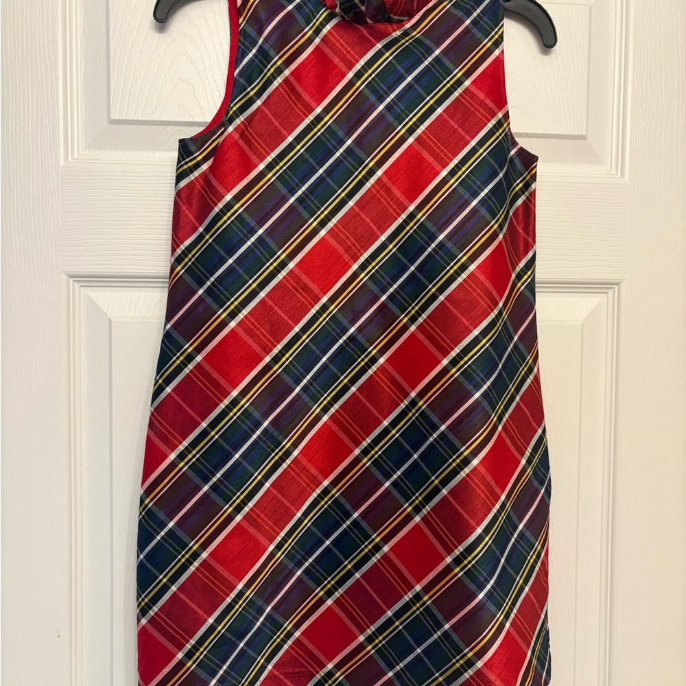 Crown & Ivy Red and Blue Plaid Kids Dress